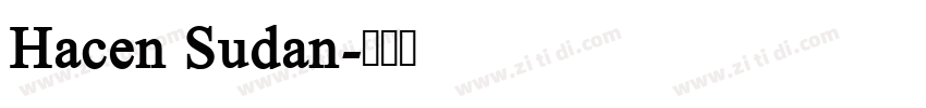 Hacen Sudan字体转换